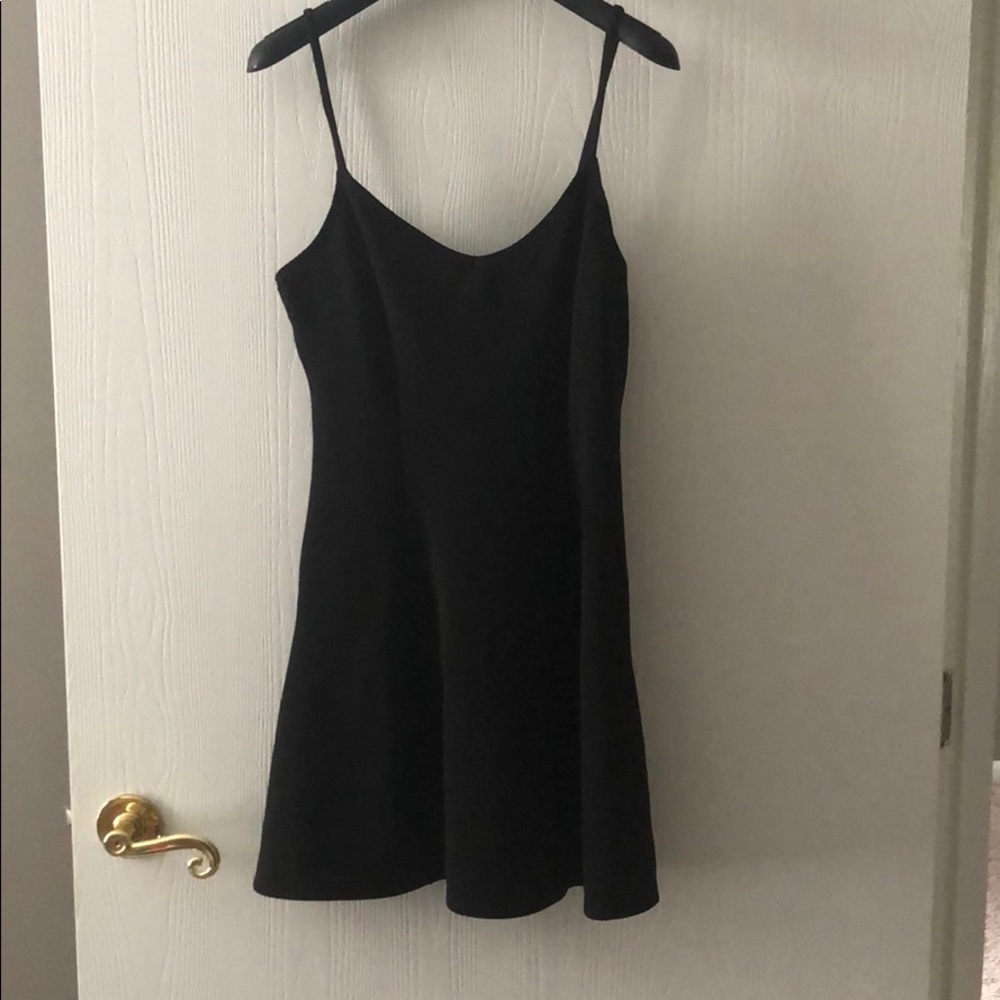 Black mini dress